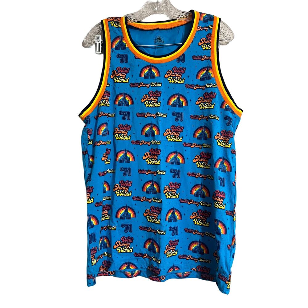 Walt Disney World Rainbow Castle Tank Top Size Large